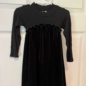 Lillegs Velvet Knee Length Dress Little Girl